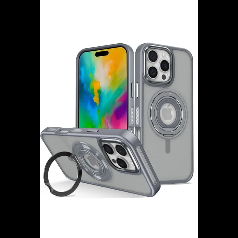 Joko Apple iPhone 16 Pro Banza Magsafe Standlı Kapak - Titan Gri