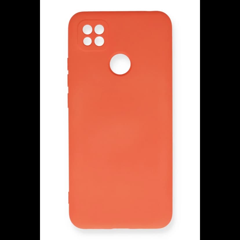 Newface Xiaomi Redmi 9C Kılıf Nano içi Kadife Silikon - Turuncu
