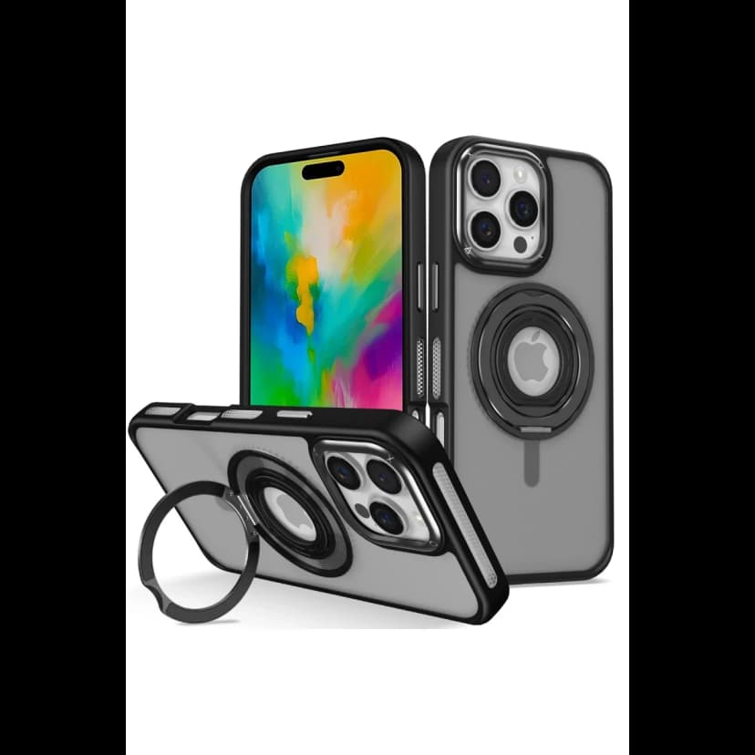 Joko Apple iPhone 16 Pro Max Banza Magsafe Standlı Kapak - Siyah