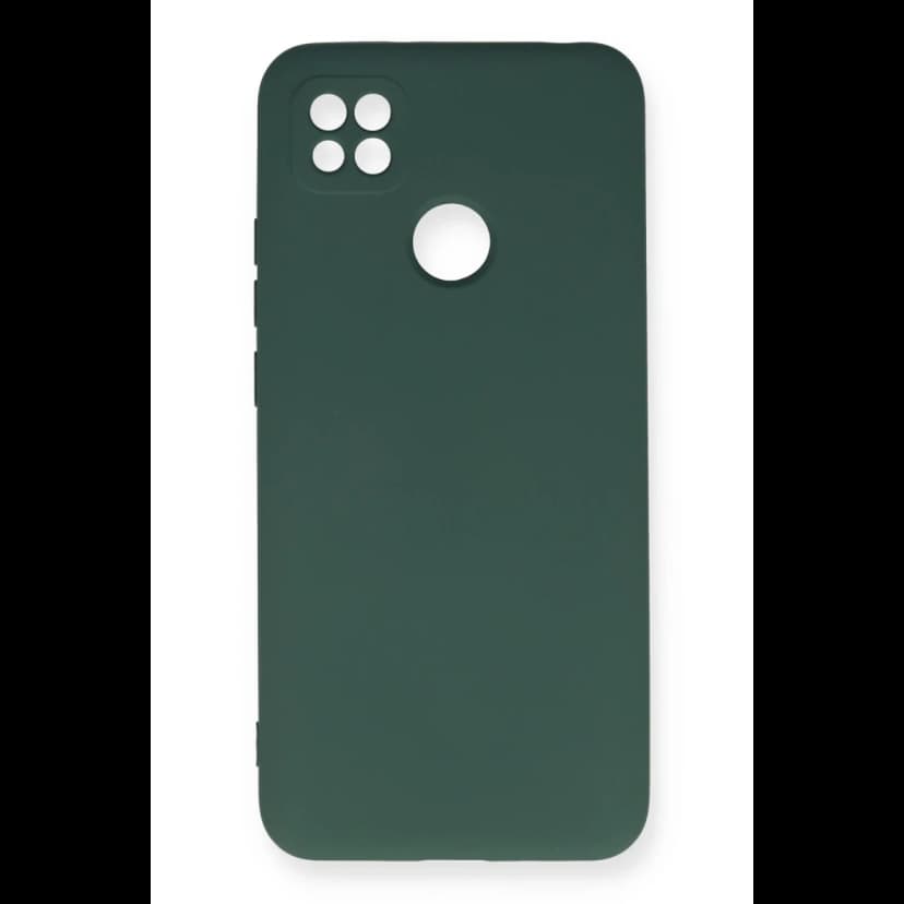 Newface Xiaomi Redmi 9C Kılıf Nano içi Kadife Silikon - Koyu Yeşil