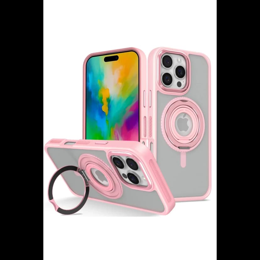 Joko Apple iPhone 16 Pro Max Banza Magsafe Standlı Kapak - Pembe