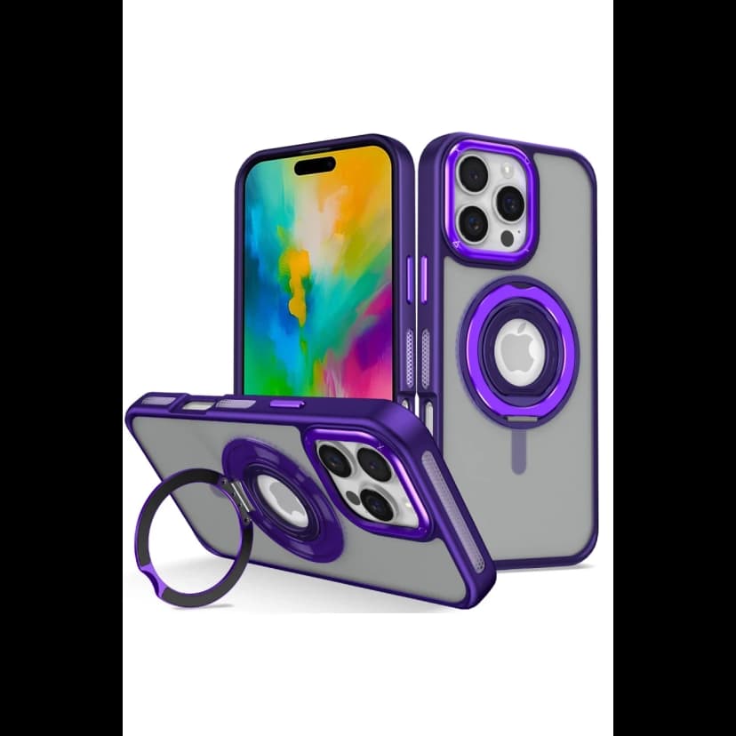 Joko Apple iPhone 16 Pro Max Banza Magsafe Standlı Kapak - Derin Mor