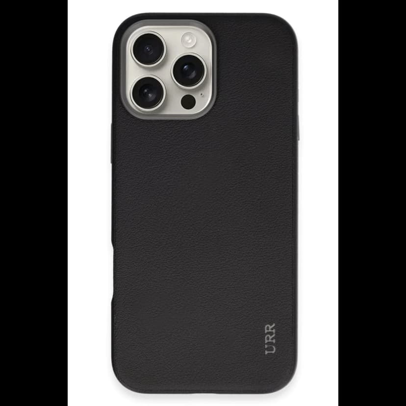 URR Apple iPhone 16 Pro Innovative Leather Magsafe Kapak - Siyah