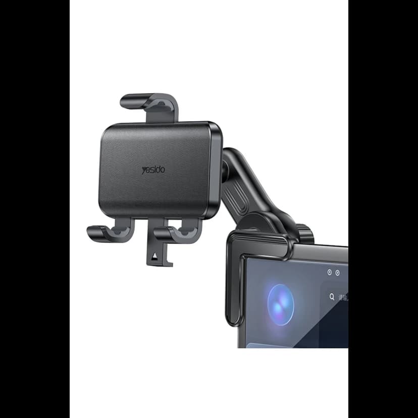 Yesido C250 360 Derece Ayarlanabilir Araç CarPlay Ekranına Sabitlenen Araç Telefon Tutucu - Siyah