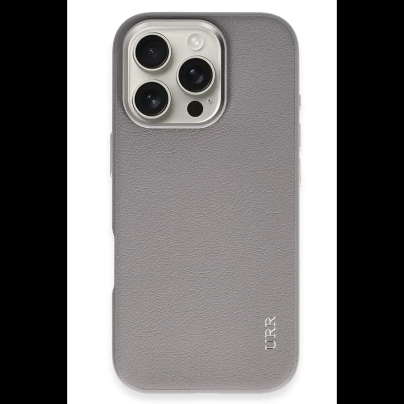 URR Apple iPhone 16 Pro Innovative Leather Magsafe Kapak - Titan Gri