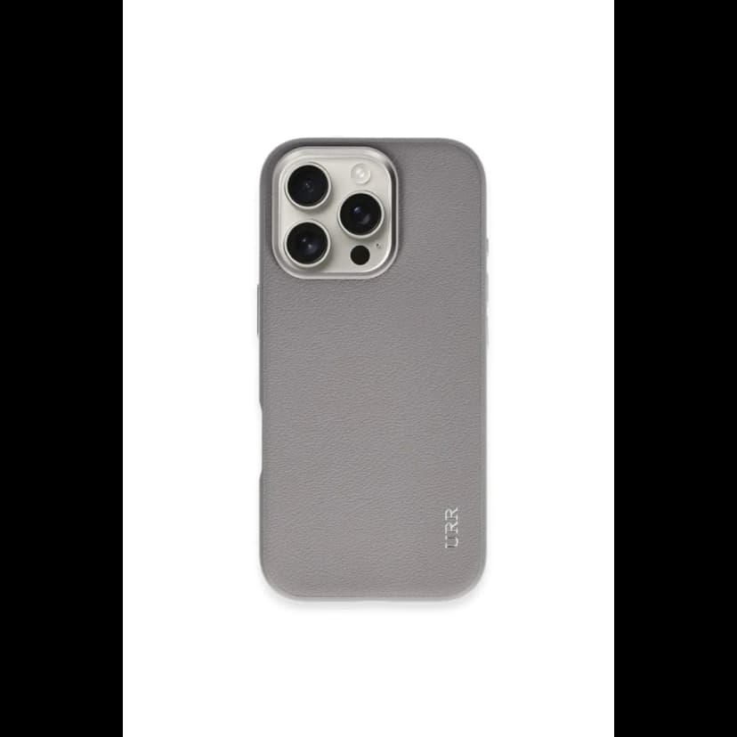 URR Apple iPhone 16 Pro Max Innovative Leather Magsafe Kapak - Titan Gri