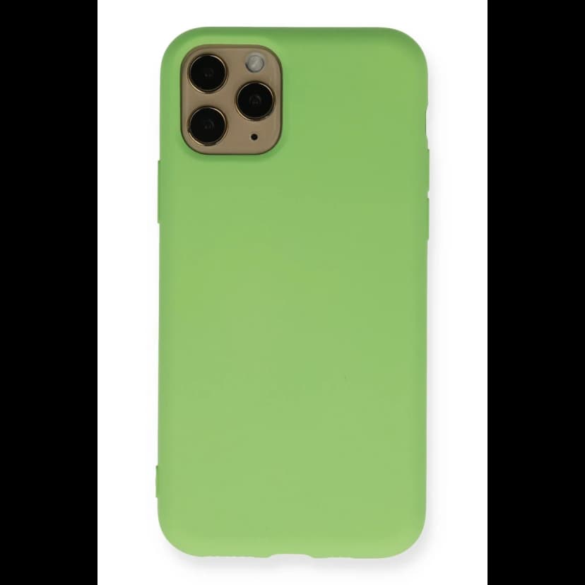 Newface Apple iPhone 11 Pro Kılıf Nano içi Kadife Silikon - Yeşil