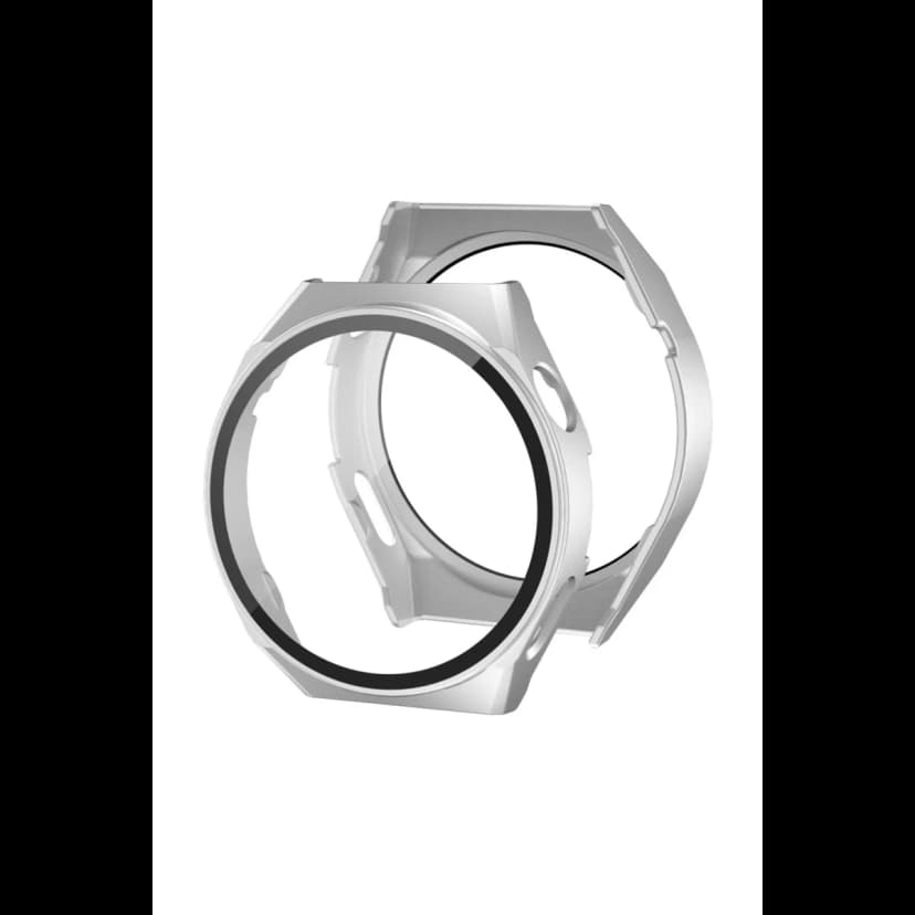 Newface Huawei Watch GT2 46mm Dota Camlı Kasa Ekran Koruyucu - Gümüş