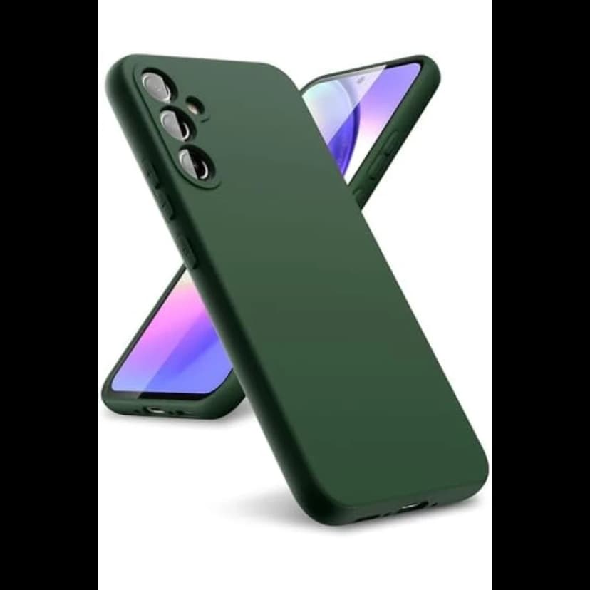 Newface Samsung Galaxy A24 4G Kılıf First Silikon - Koyu Yeşil