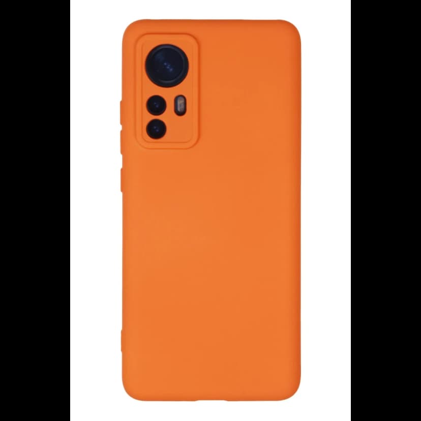 Newface Xiaomi Mi 12 Kılıf Nano içi Kadife Silikon - Turuncu