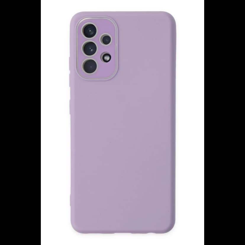 Newface Samsung Galaxy A33 5G Kılıf Lansman Glass Kapak - Lila