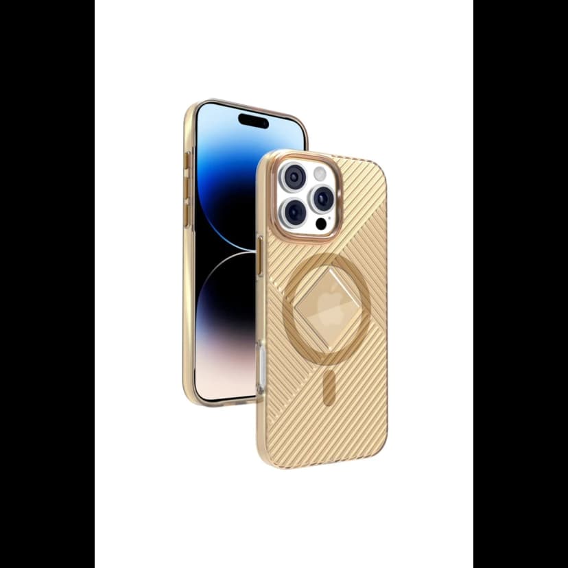 Joko Apple iPhone 16 Pro Stella PC Sert Magsafe Kılıf - Gold