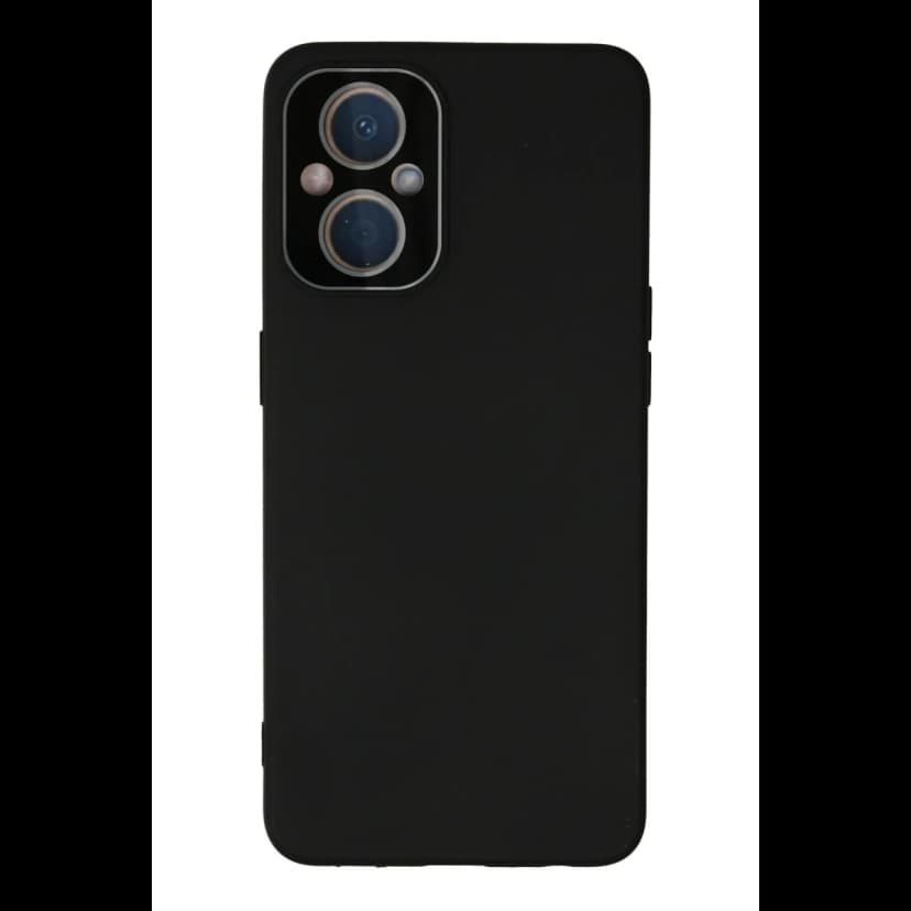 Newface Oppo Reno 7 Lite Kılıf Lansman Glass Kapak - Siyah