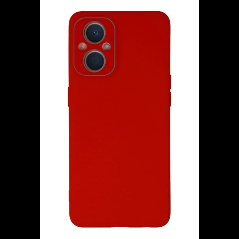 Newface Oppo Reno 7 Lite Kılıf Lansman Glass Kapak - Kırmızı