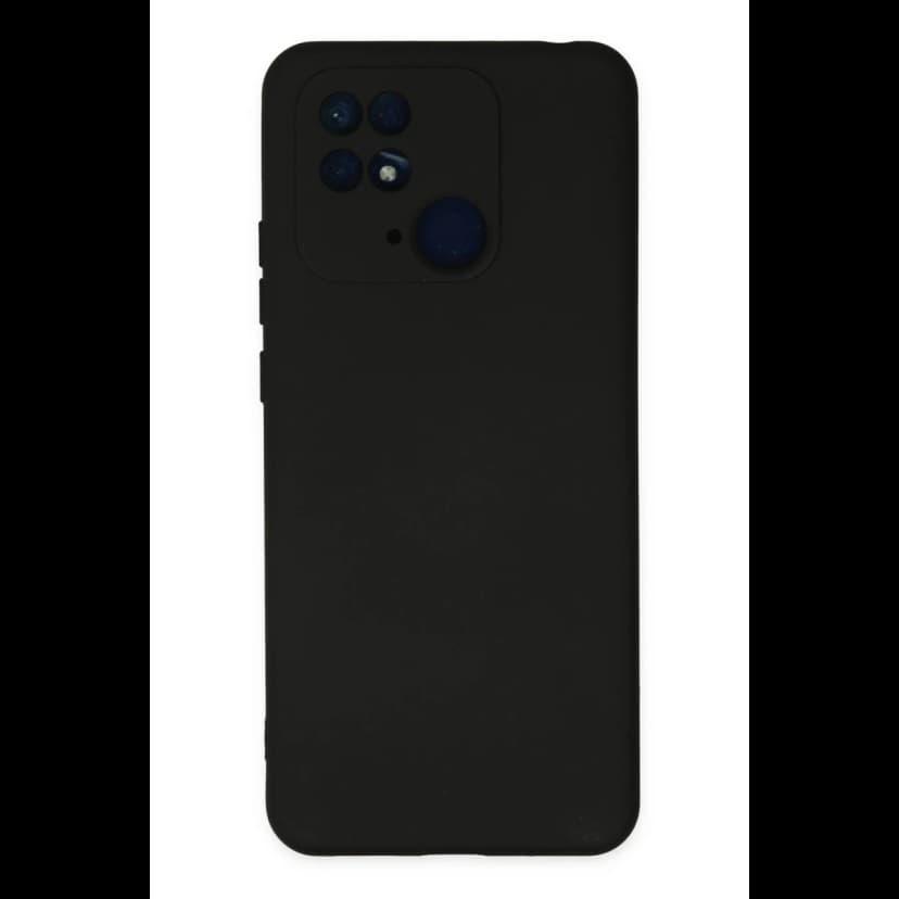 Newface Xiaomi Redmi 10C Kılıf Nano içi Kadife Silikon - Siyah