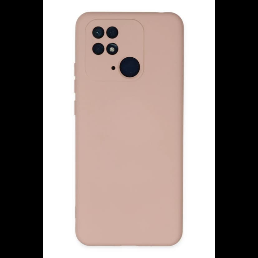 Newface Xiaomi Redmi 10C Kılıf Nano içi Kadife Silikon - Pudra