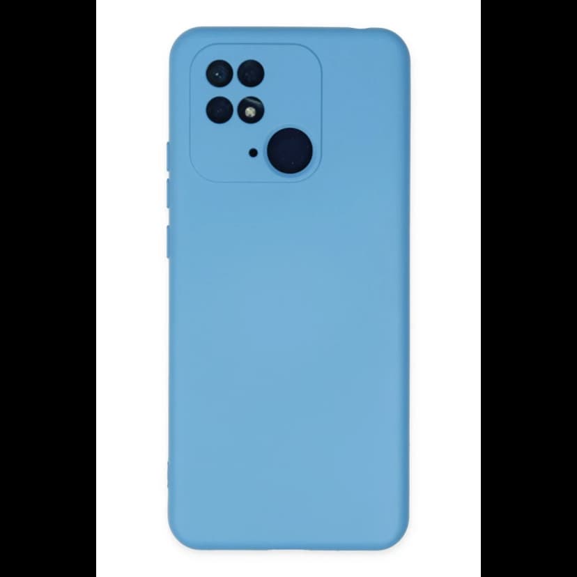 Newface Xiaomi Redmi 10C Kılıf Nano içi Kadife Silikon - Mavi