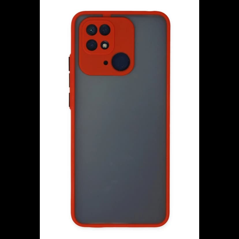 Newface Xiaomi Redmi 10C Kılıf Montreal Silikon Kapak - Kırmızı
