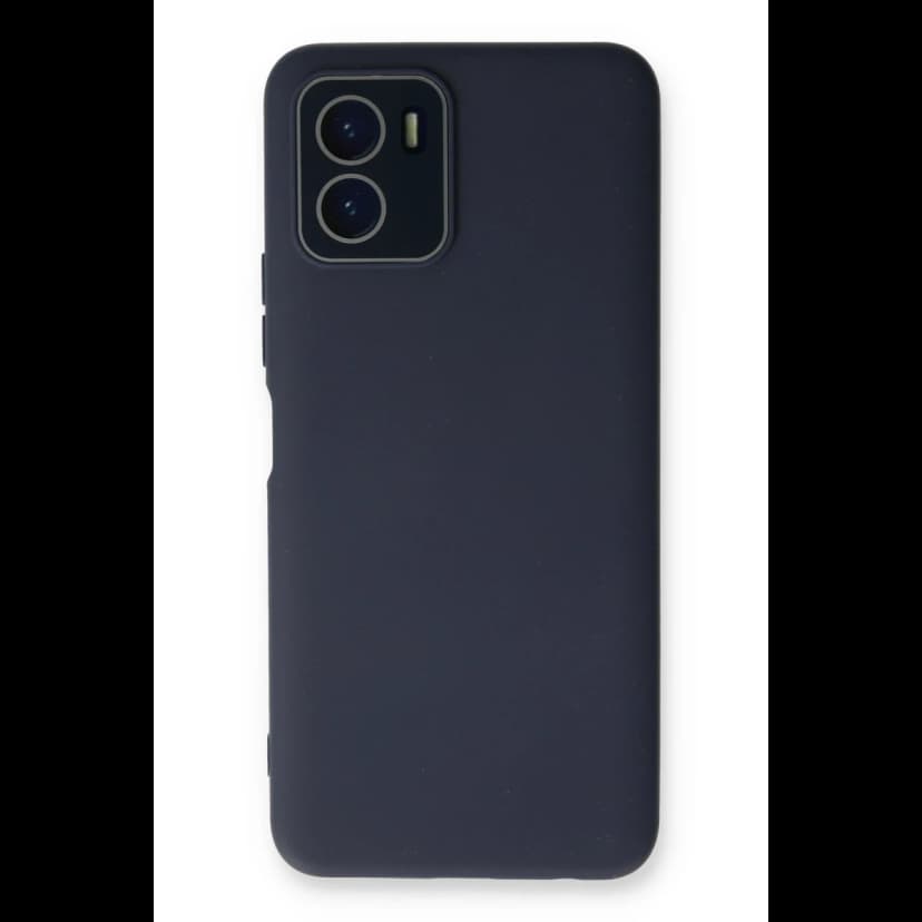 Newface Vivo Y15S Kılıf Lansman Glass Kapak - Lacivert