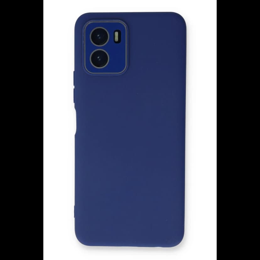 Newface Vivo Y15S Kılıf Lansman Glass Kapak - Sky Blue