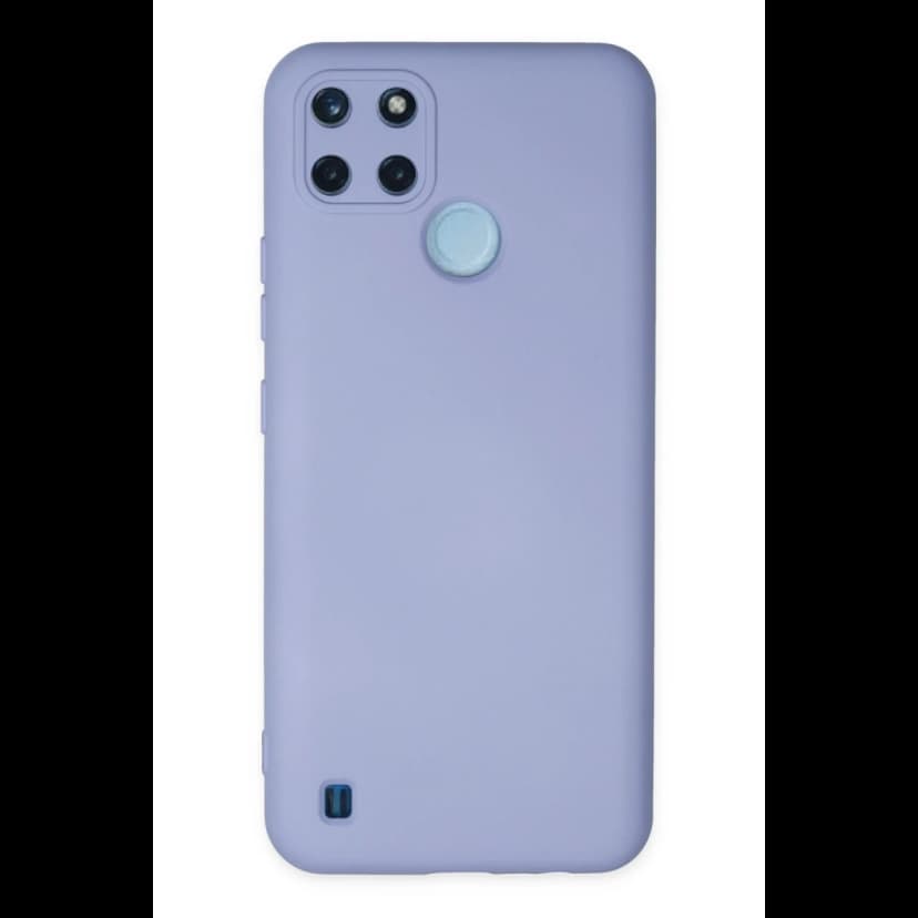 Newface Realme C25Y Kılıf Nano içi Kadife Silikon - Lila