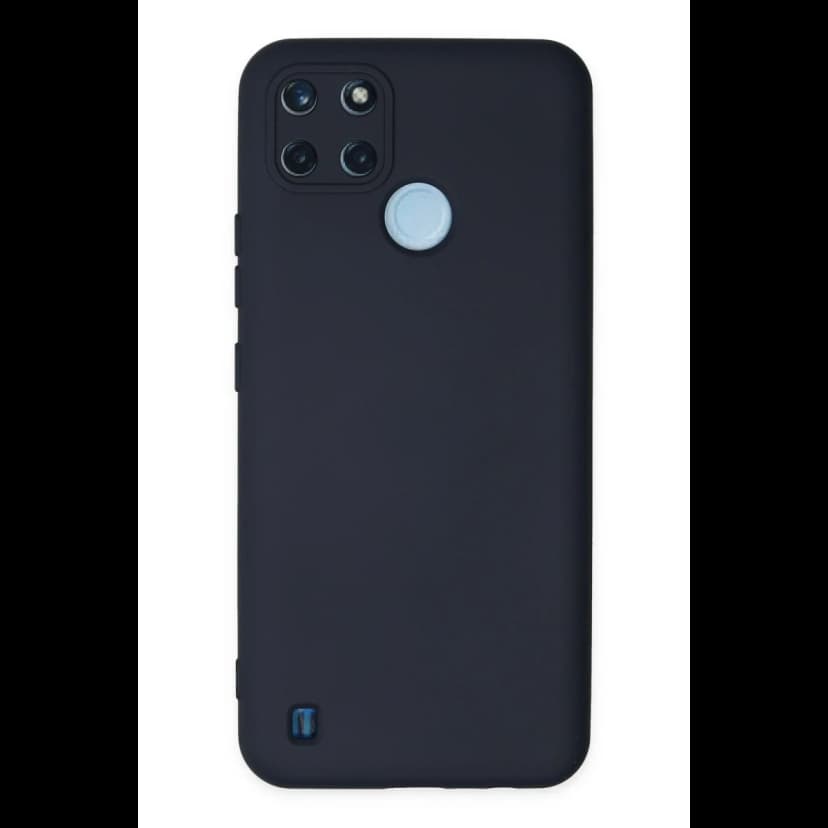 Newface Realme C25Y Kılıf Nano içi Kadife Silikon - Lacivert