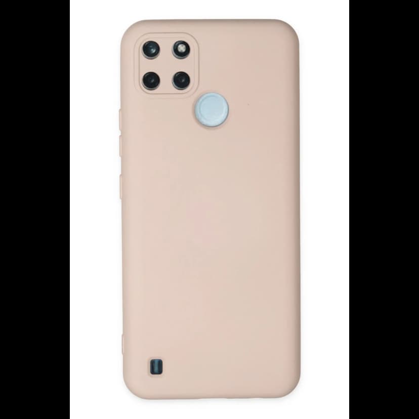 Newface Realme C25Y Kılıf Nano içi Kadife Silikon - Pudra