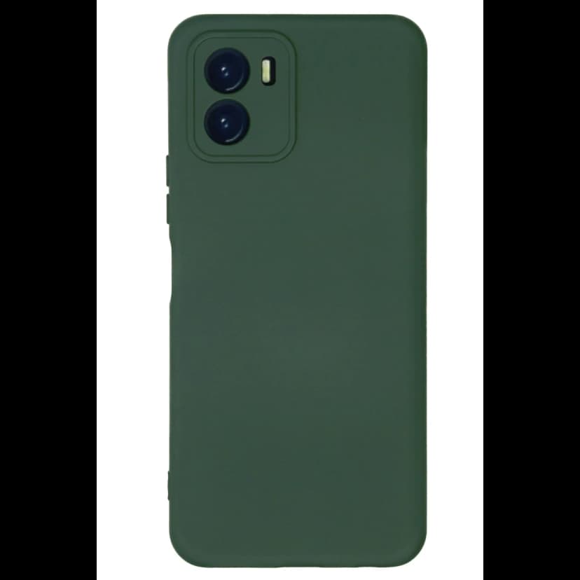 Newface Vivo Y15S Kılıf Nano içi Kadife Silikon - Koyu Yeşil