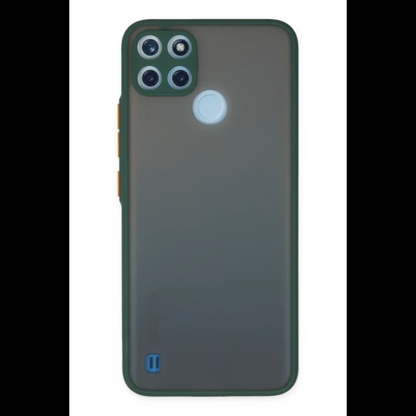 Newface Realme C21Y Kılıf Montreal Silikon Kapak - Yeşil