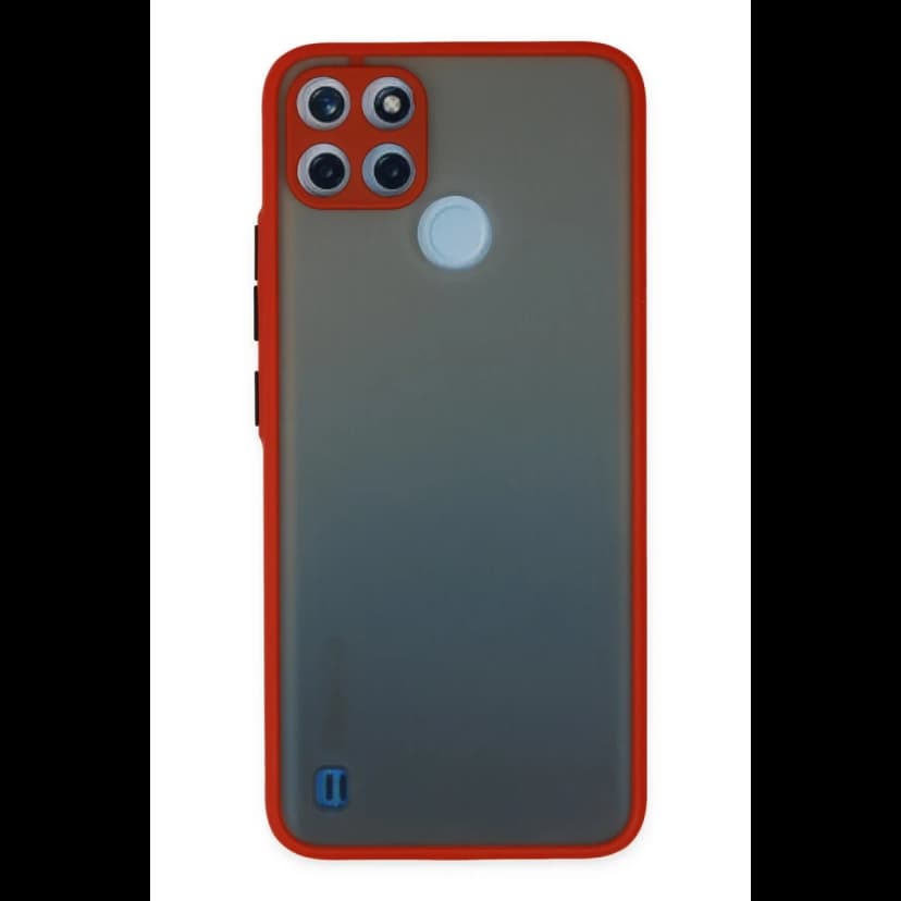 Newface Realme C21Y Kılıf Montreal Silikon Kapak - Kırmızı