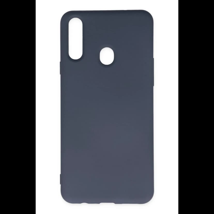 Newface Samsung Galaxy A20S Kılıf Nano içi Kadife Silikon - Gri