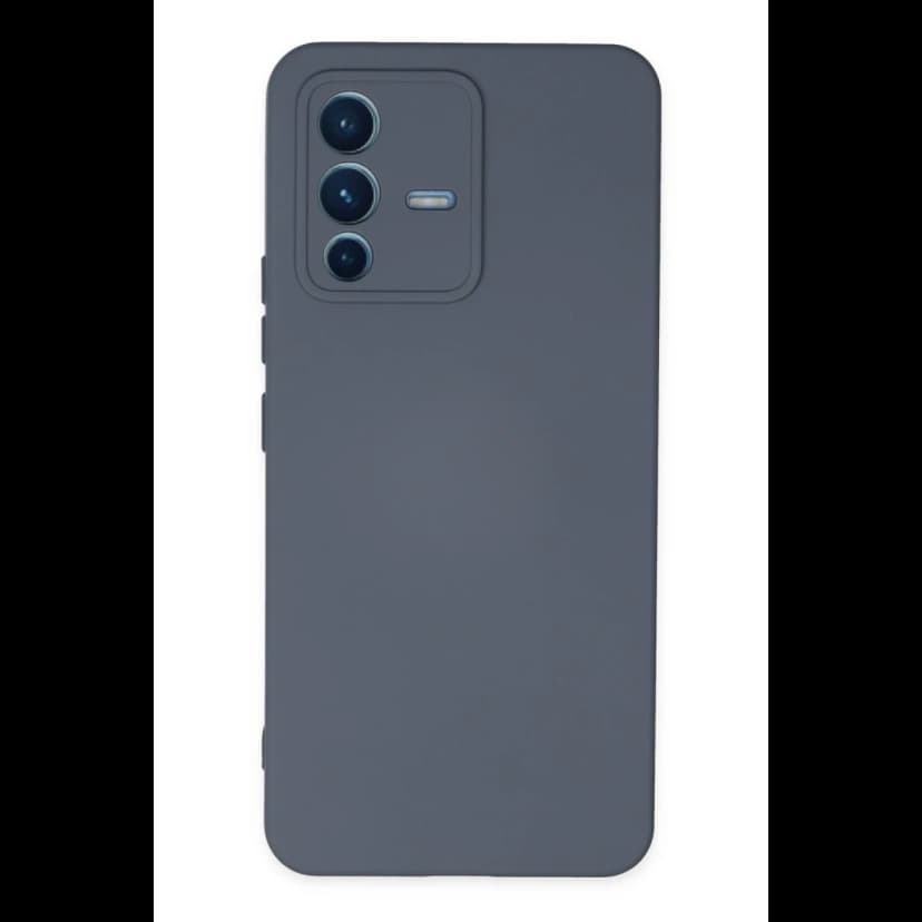 Newface Vivo V23 5G Kılıf Nano içi Kadife Silikon - Gri