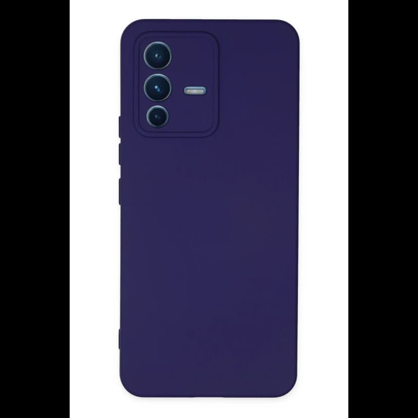 Newface Vivo V23 5G Kılıf Nano içi Kadife Silikon - Mor