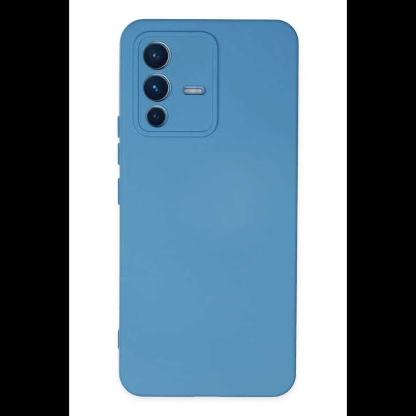 Newface Vivo V23 5G Kılıf Nano içi Kadife Silikon - Mavi