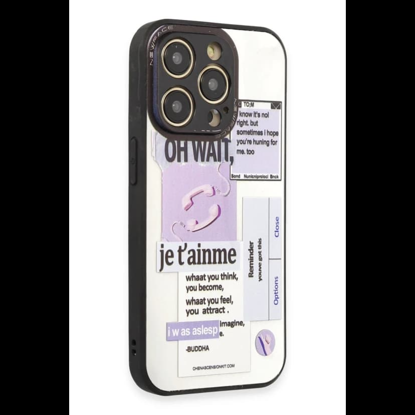 Newface Apple iPhone 12 Pro Max Kılıf Mirror Desenli Kapak - Mirror - 4