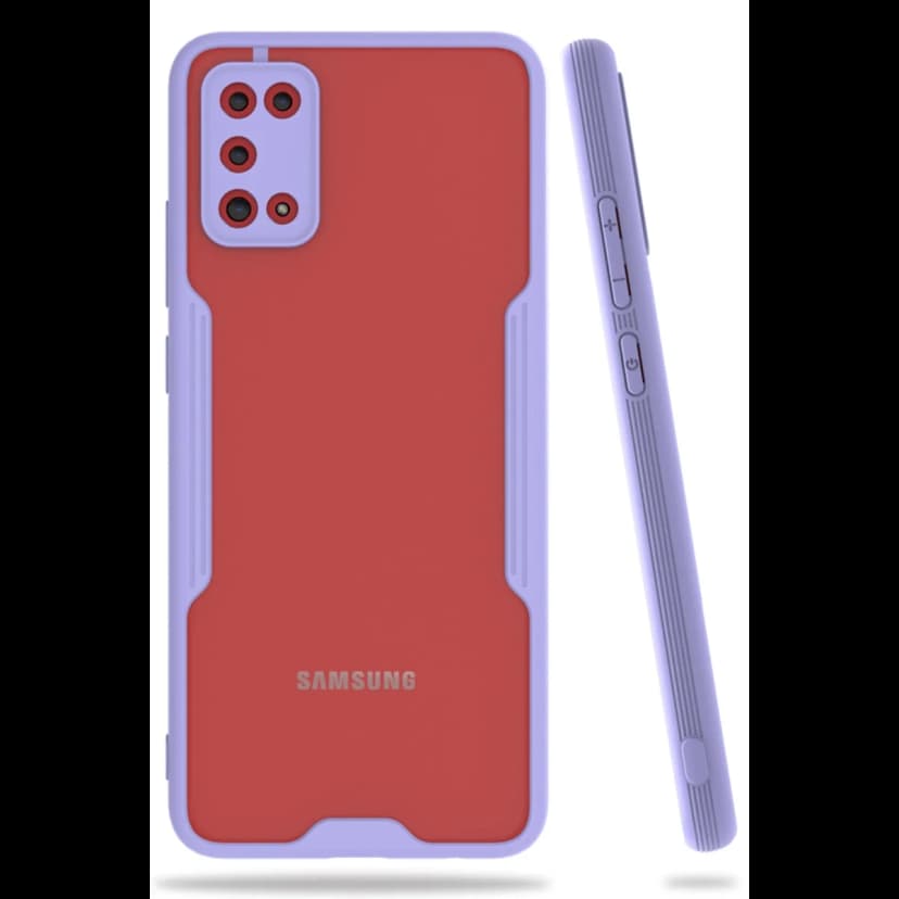 Newface Samsung Galaxy A02S Kılıf Platin Silikon - Lila