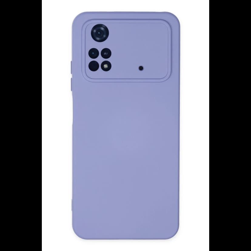 Newface Xiaomi Poco M4 Pro 4G Kılıf Nano içi Kadife Silikon - Lila