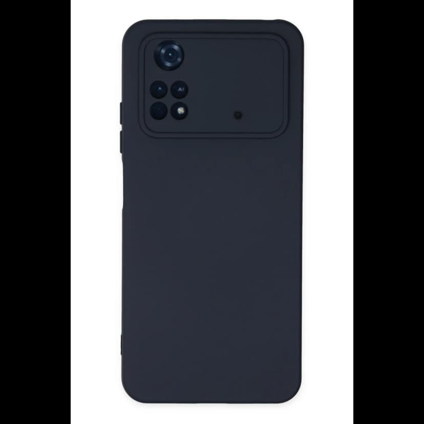 Newface Xiaomi Poco M4 Pro 4G Kılıf Nano içi Kadife Silikon - Lacivert