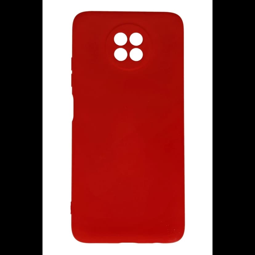 Newface Xiaomi Redmi Note 9 5G Kılıf Nano içi Kadife Silikon - Kırmızı