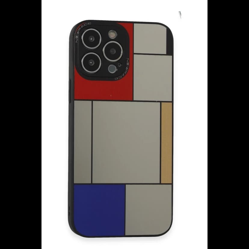 Newface Apple iPhone 14 Pro Max Kılıf Mirror Desenli Kapak - Mirror - 9