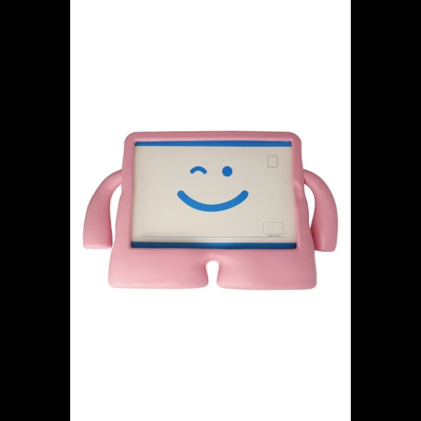 Newface Apple iPad 5 Air 9.7 Kılıf Karakter Tablet Silikon - Açık Pembe