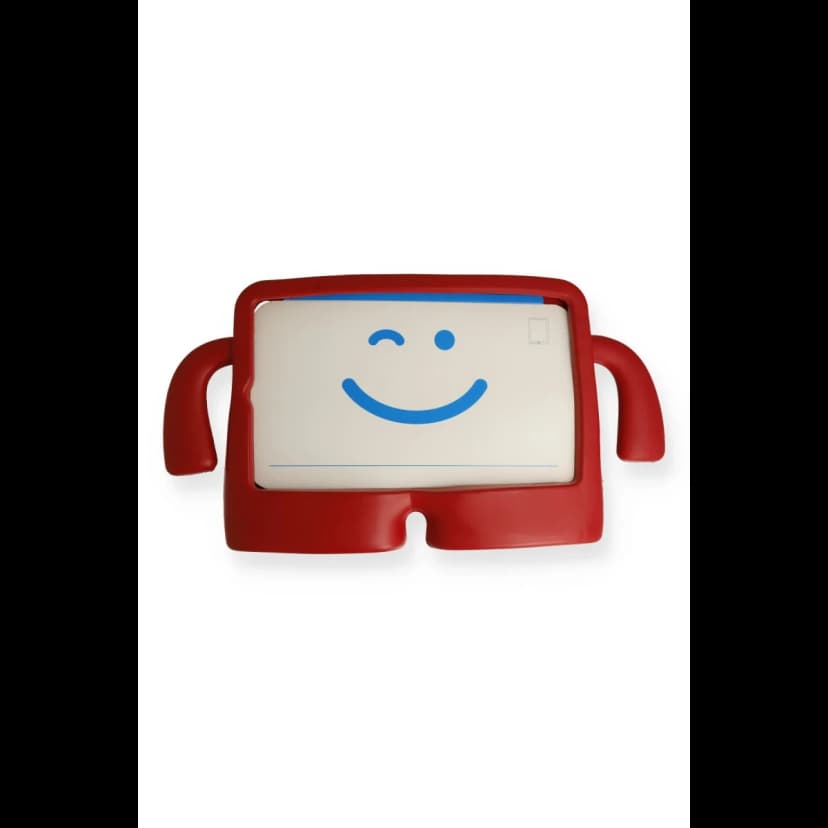 Newface Apple iPad 10.2 (7.nesil) Kılıf Karakter Tablet Silikon - Kırmızı