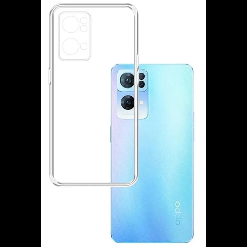 Newface Oppo Reno 7 Lite Kılıf Lüx Şeffaf Silikon