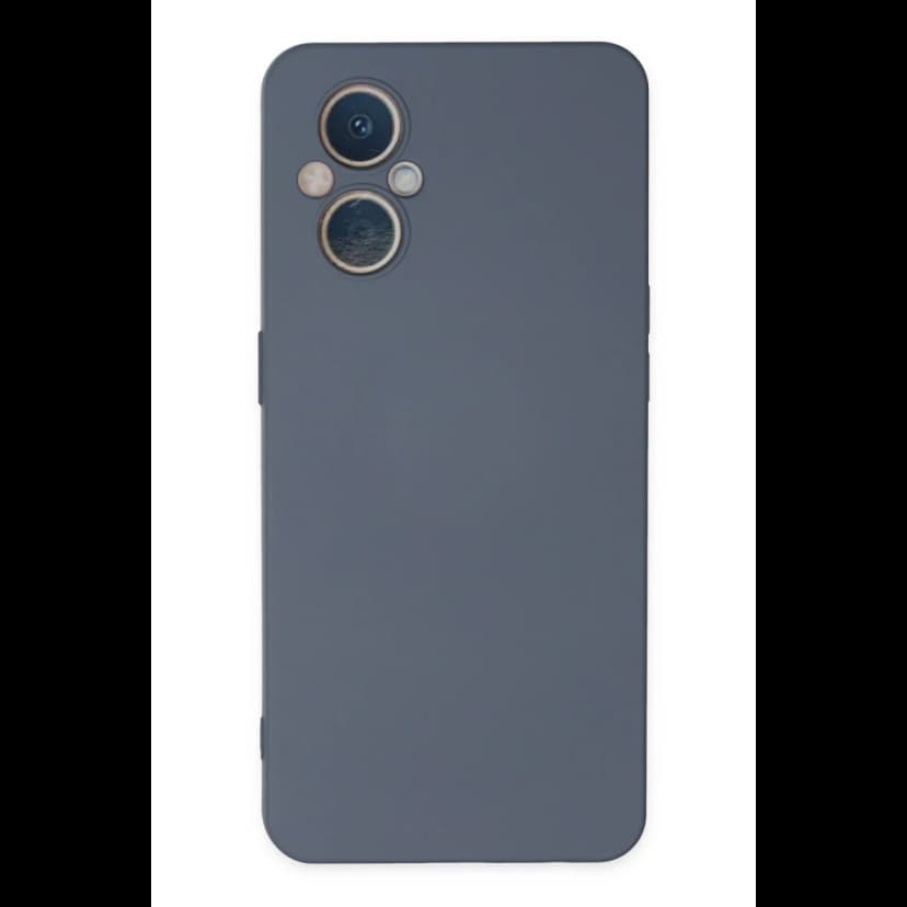 Newface Oppo Reno 7 Lite Kılıf Nano içi Kadife Silikon - Gri