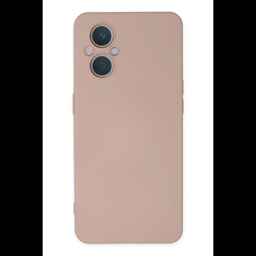 Newface Oppo Reno 7 Lite Kılıf Nano içi Kadife Silikon - Pudra