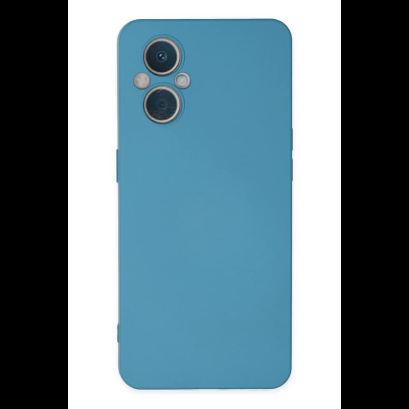 Newface Oppo Reno 7 Lite Kılıf Nano içi Kadife Silikon - Mavi