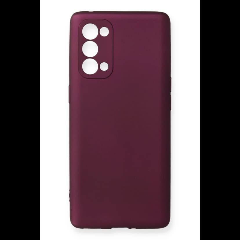 Newface Oppo Reno 5 Pro Kılıf First Silikon - Mürdüm