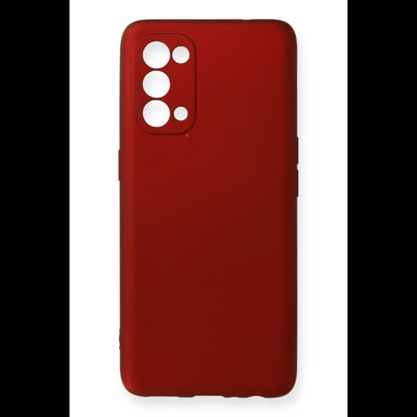 Newface Oppo Reno 5 Pro Kılıf First Silikon - Bordo