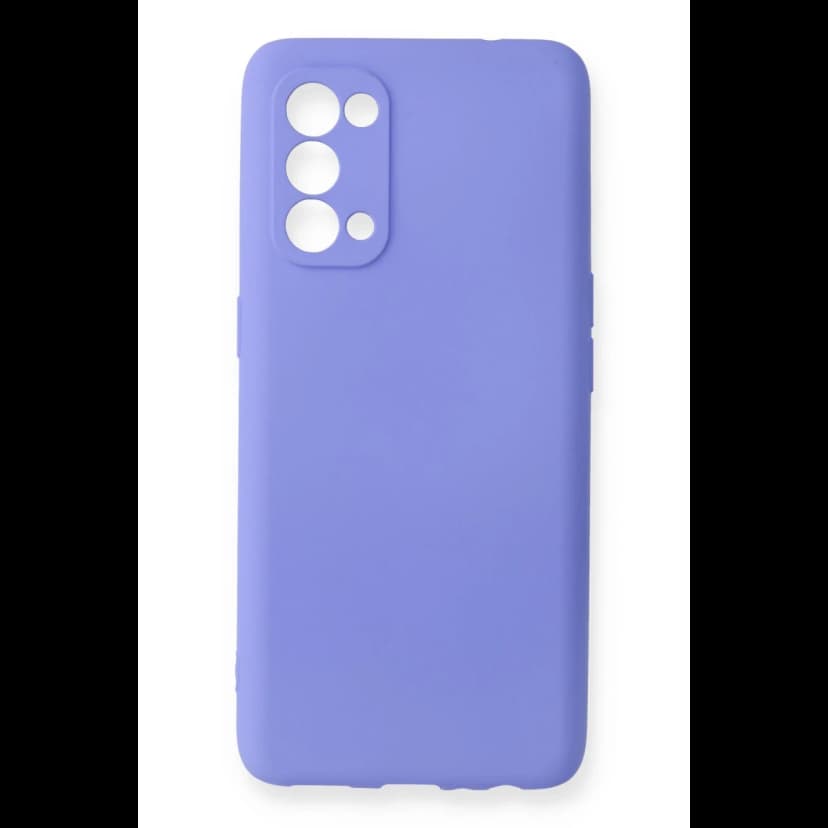 Newface Oppo Reno 5 Kılıf First Silikon - Lila