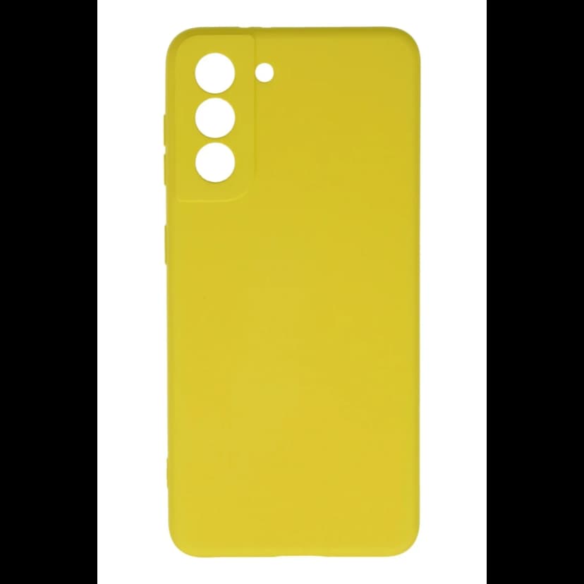 Newface Samsung Galaxy S21 Kılıf Nano içi Kadife Silikon - Sarı